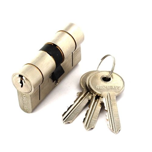Securit S2077 Anti Snap Anti Bump Euro Cylinder Nickel 3 Keys 40 x 55mm Pack Of 1